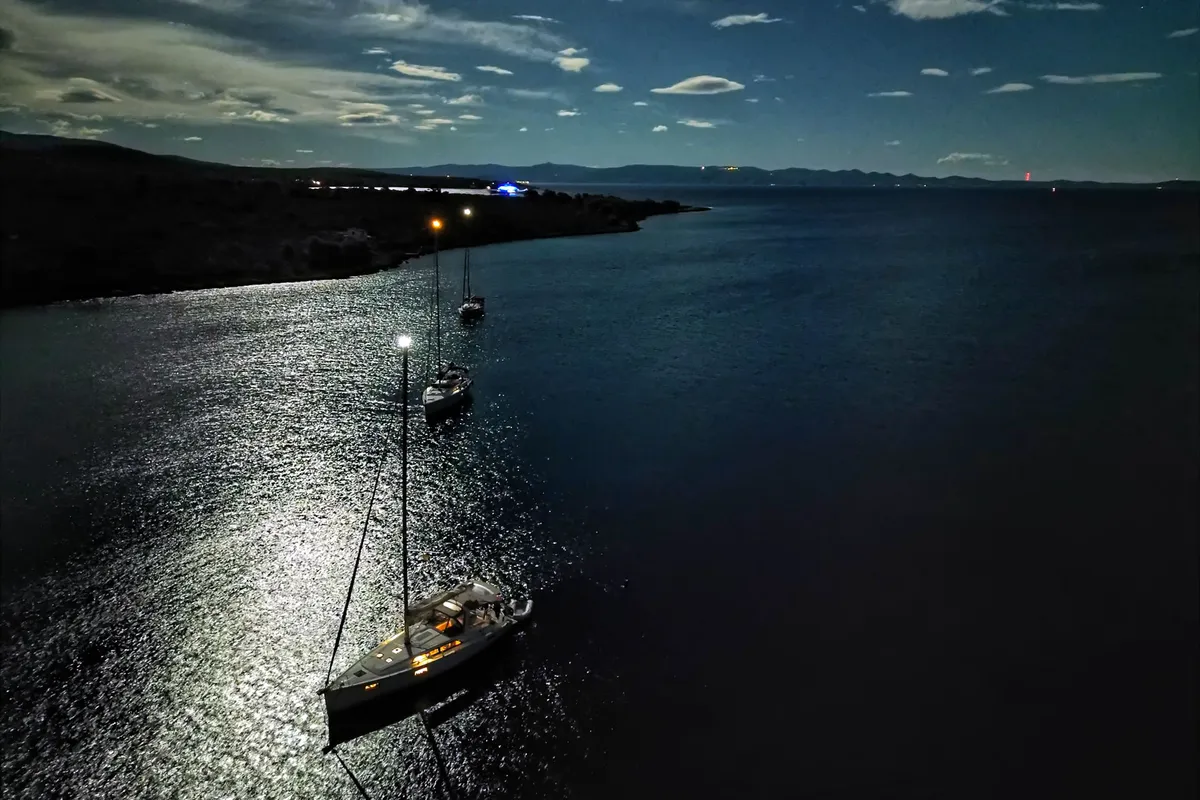 Exterior view of All Winds, a Beneteau Oceanis 41.1 sailboat at Općina Rogoznica, Croatia