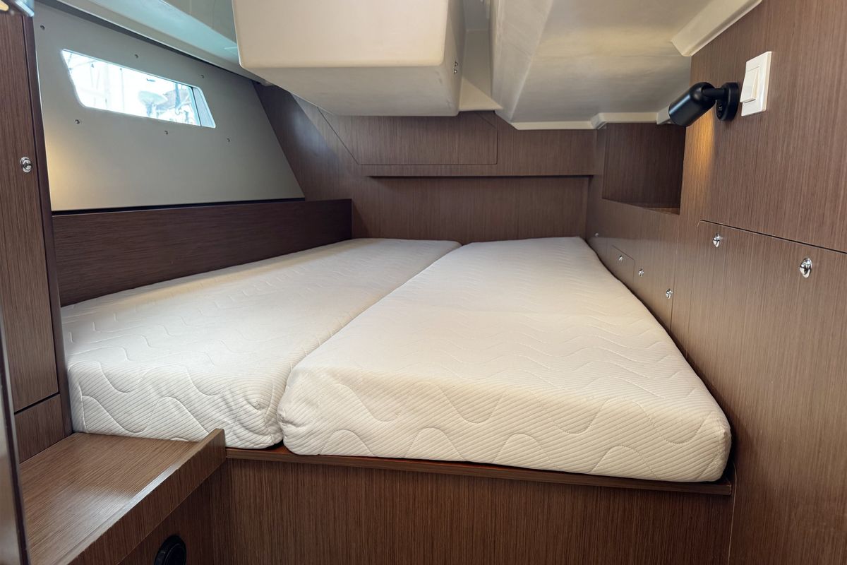 Cabin on All Winds, a Beneteau Oceanis 41.1 sailboat at Općina Rogoznica, Croatia