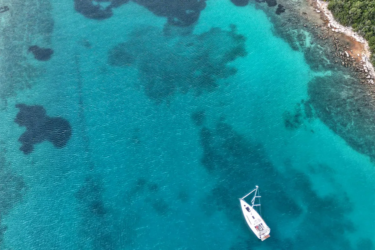 Exterior view of All Winds, a Beneteau Oceanis 41.1 sailboat at Općina Rogoznica, Croatia