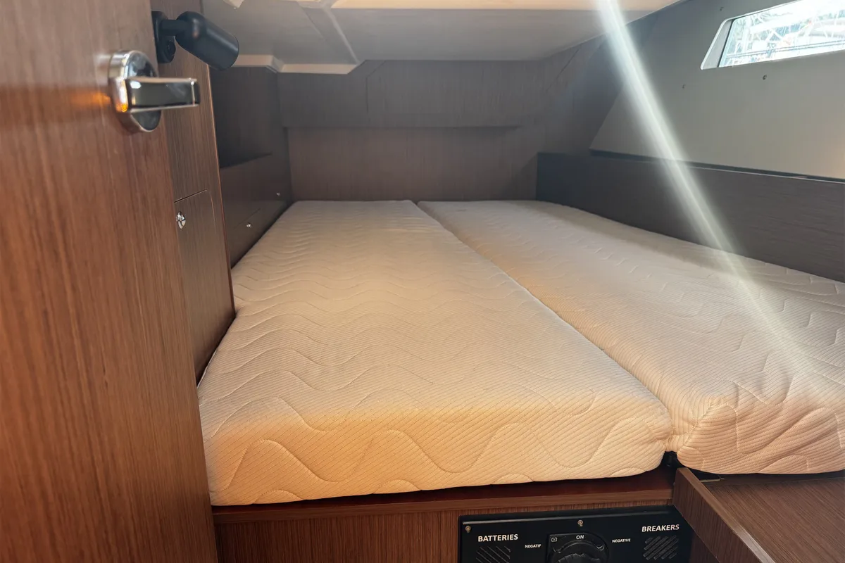 Cabin on All Winds, a Beneteau Oceanis 41.1 sailboat at Općina Rogoznica, Croatia