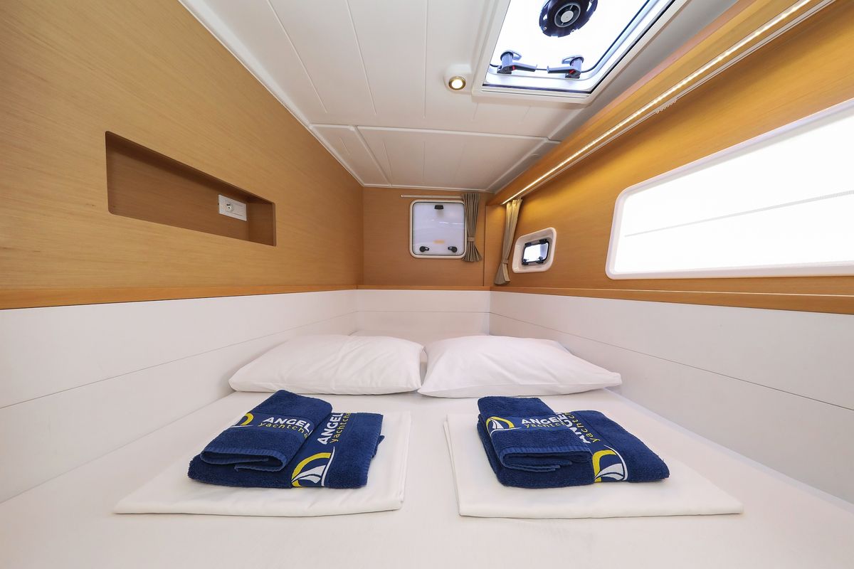 Cabin on First Choice, a Lagoon 400 S2 catamaran at Grad Biograd na Moru, Croatia