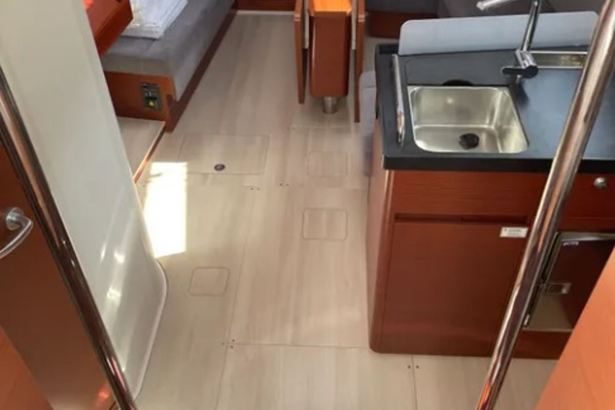 Galley of Medusa III, a Hanse Yachts Hanse 388 sailboat at Municipal Unit of Lefkada, Greece
