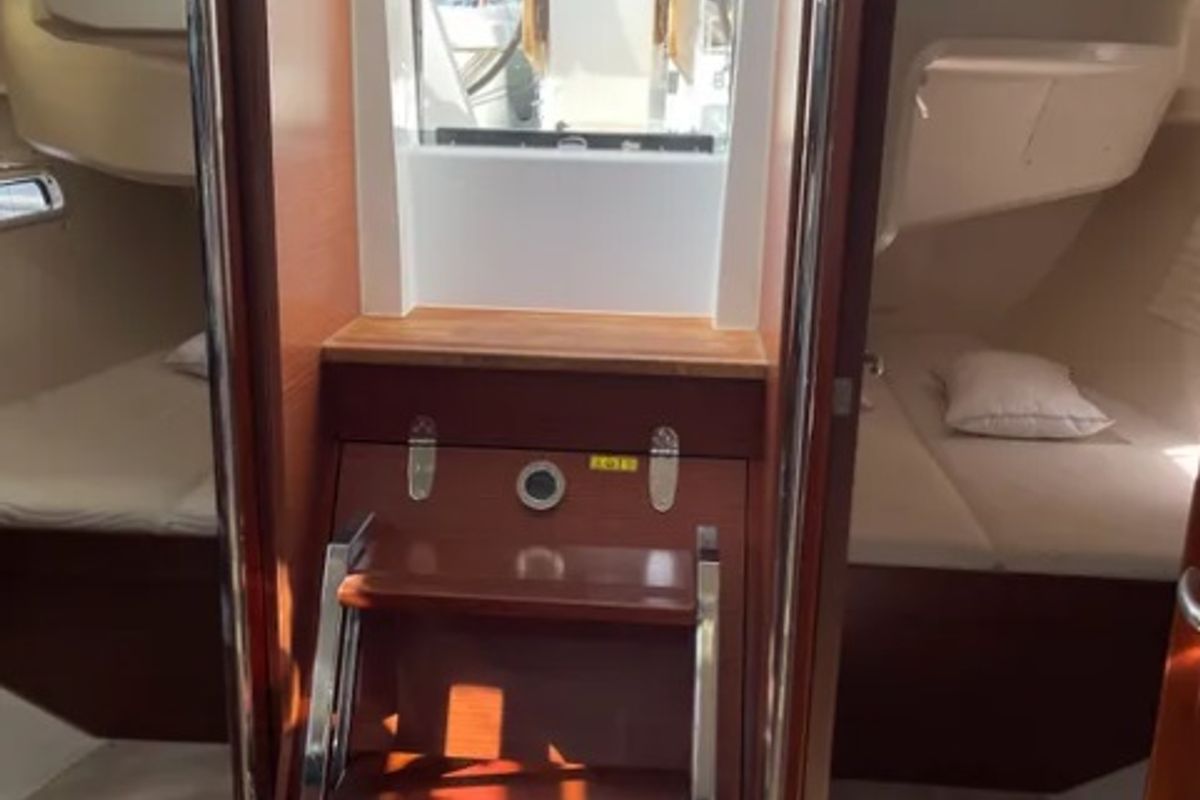 Cabin on Medusa III, a Hanse Yachts Hanse 388 sailboat at Municipal Unit of Lefkada, Greece
