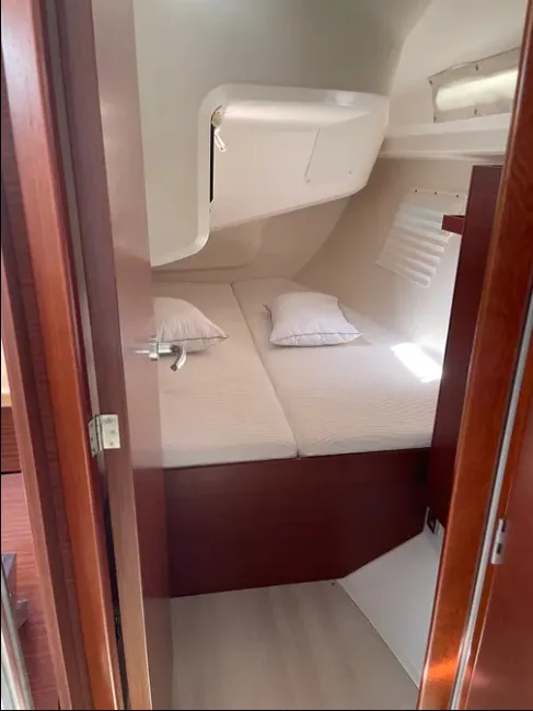 Cabin on Medusa III, a Hanse Yachts Hanse 388 sailboat at Municipal Unit of Lefkada, Greece