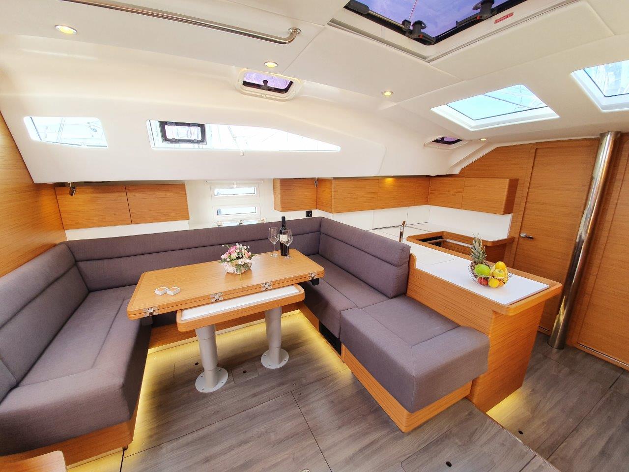 Suzy, a Elan Impression 50 sailboat at Grad Biograd na Moru, Croatia