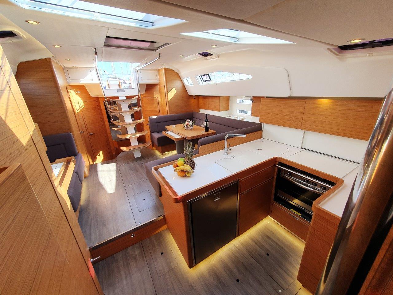 Suzy, a Elan Impression 50 sailboat at Grad Biograd na Moru, Croatia