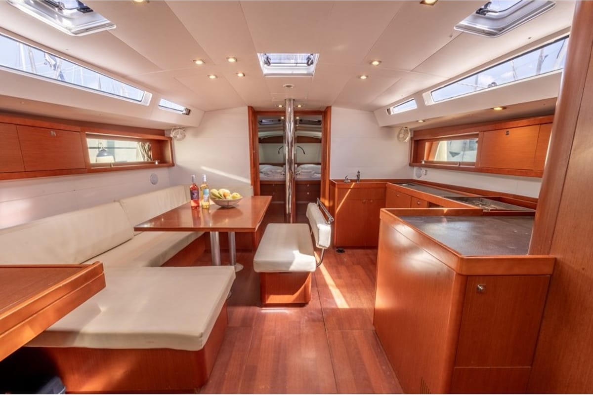 Galley of Deep Blue, a Lagoon 39 catamaran at Municipal Unit of Lefkada, Greece