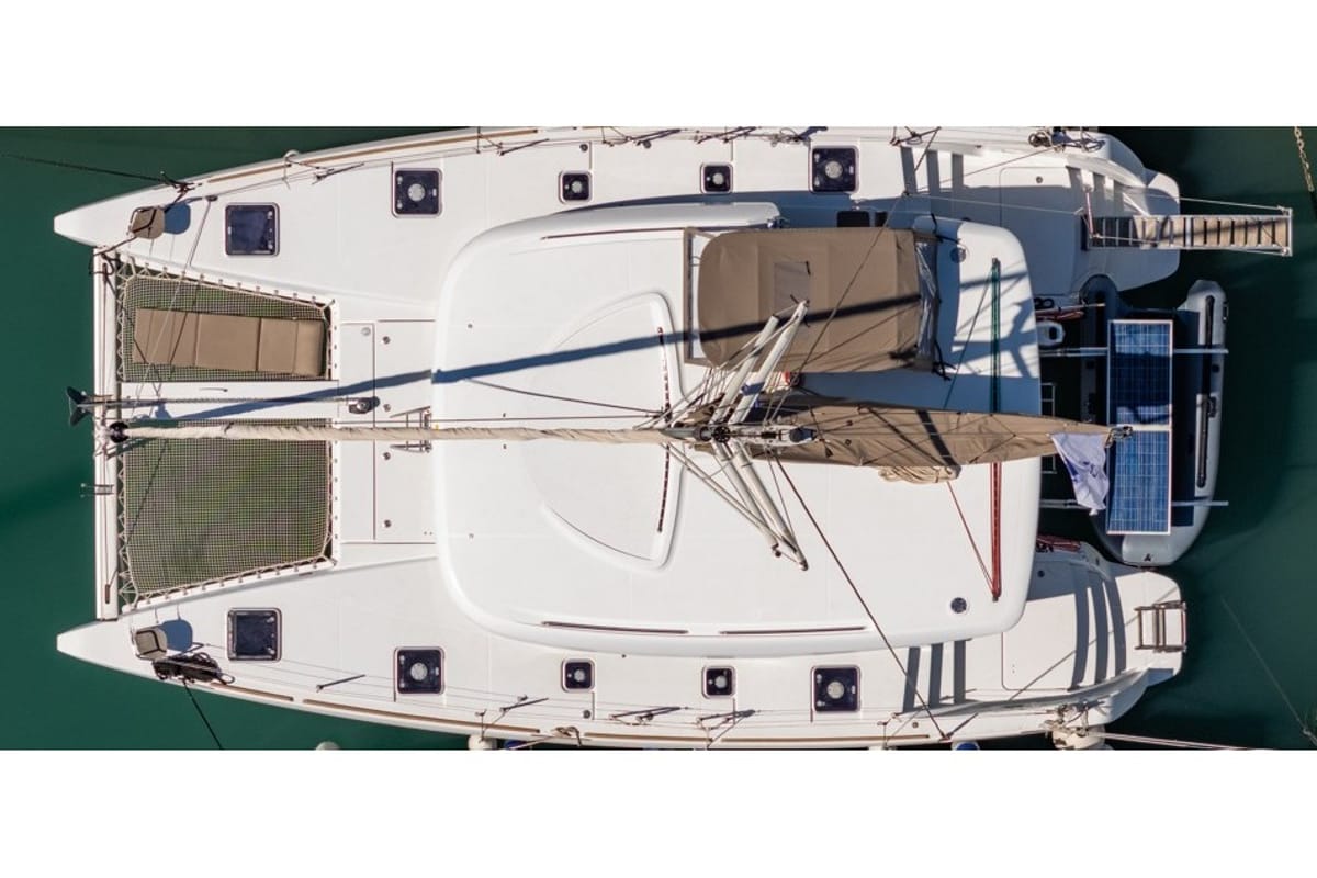 Deep Blue, a Lagoon 39 catamaran at Municipal Unit of Lefkada, Greece