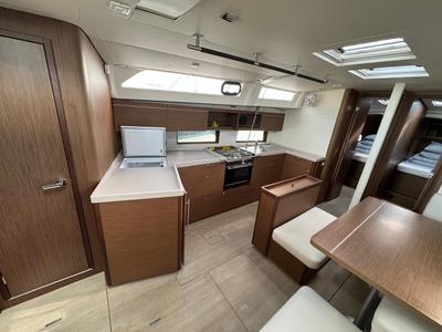 Galley of Miraculix, a Beneteau Oceanis 46.1 sailboat at Grad Biograd na Moru, Croatia