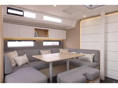 Salon of Ninive, a Dufour 41 sailboat at Tonnarella, Italy