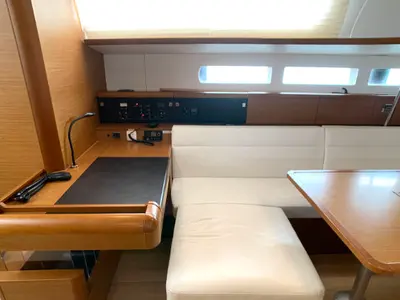 Salon of Elsa, a Jeanneau Sun Odyssey 519 sailboat at Općina Rogoznica, Croatia