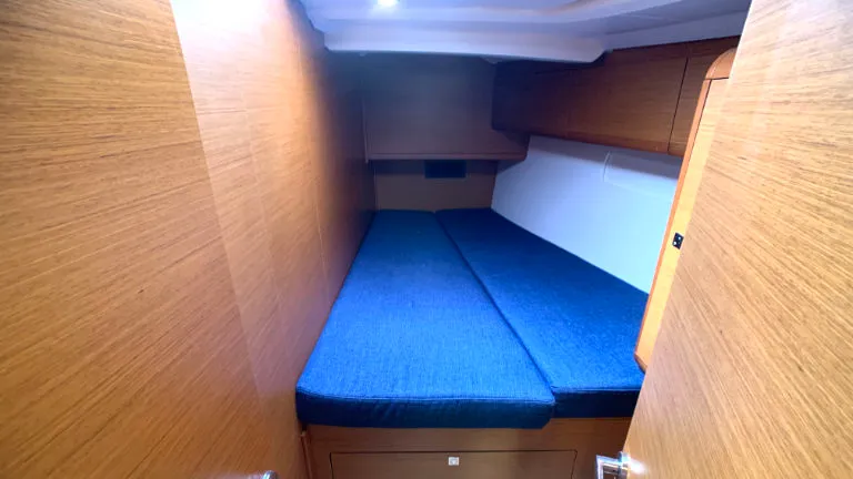 Cabin on Elsa, a Jeanneau Sun Odyssey 519 sailboat at Općina Rogoznica, Croatia