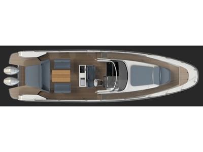 Floor plan of Aktaia, a Nimbus Tender T11 motorboat at Δήμος Γλυφάδας, Greece