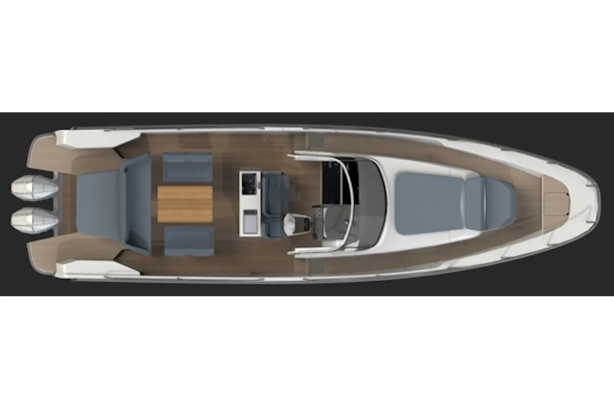 Floor plan of Aktaia, a Nimbus Tender T11 motorboat at Δήμος Γλυφάδας, Greece