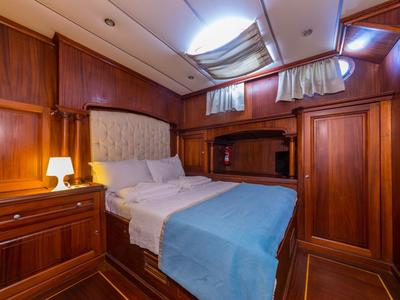 Cabin on Dea Del Mare, a Custom Made Dea Del Mare yacht at Bodrum, Turkey