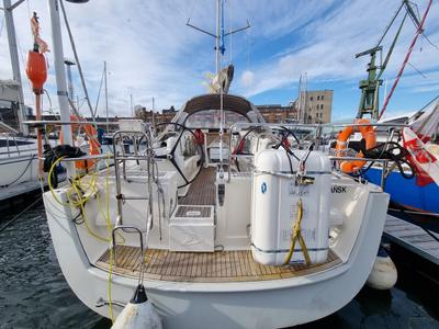 Deck of Yachting, a Delphia Yachts Delphia 47 sailboat at Gdańsk, Poland
