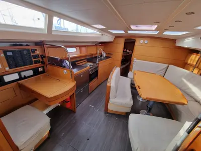 Salon of Yachting, a Delphia Yachts Delphia 47 sailboat at Gdańsk, Poland