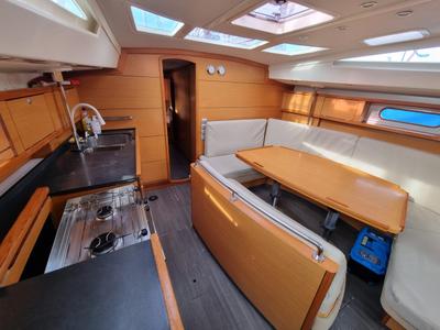 Galley of Yachting, a Delphia Yachts Delphia 47 sailboat at Gdańsk, Poland