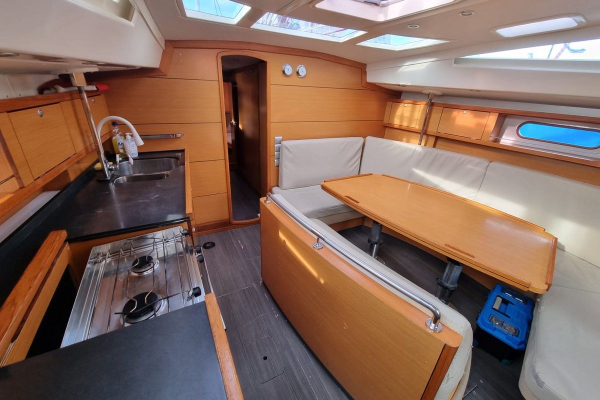 Galley of Yachting, a Delphia Yachts Delphia 47 sailboat at Gdańsk, Poland