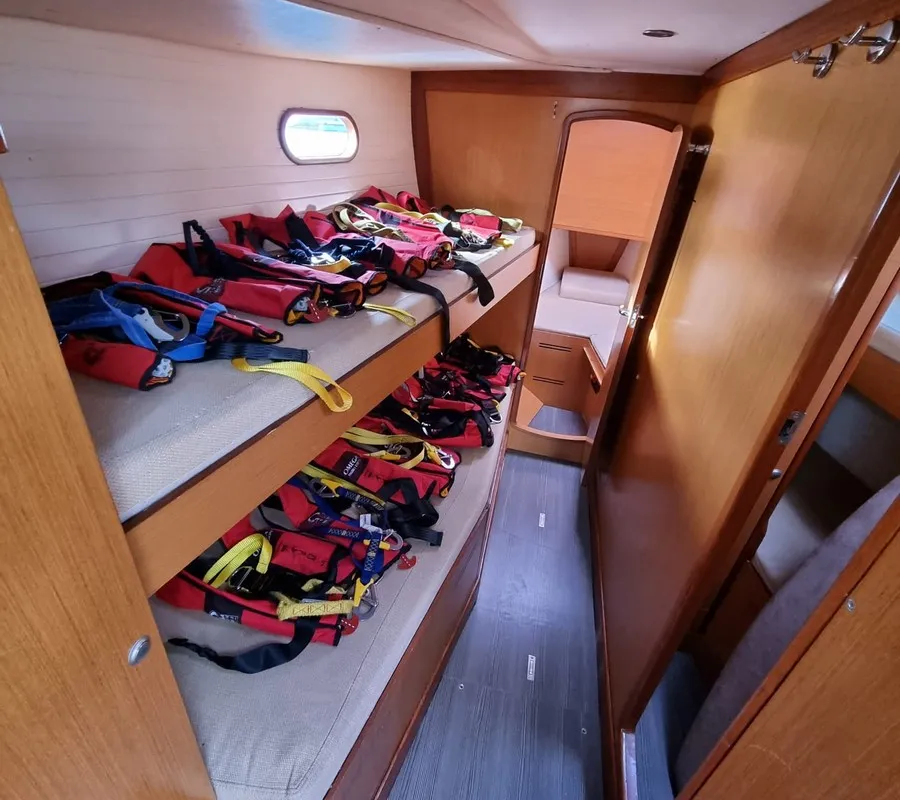 Cabin on Yachting, a Delphia Yachts Delphia 47 sailboat at Gdańsk, Poland