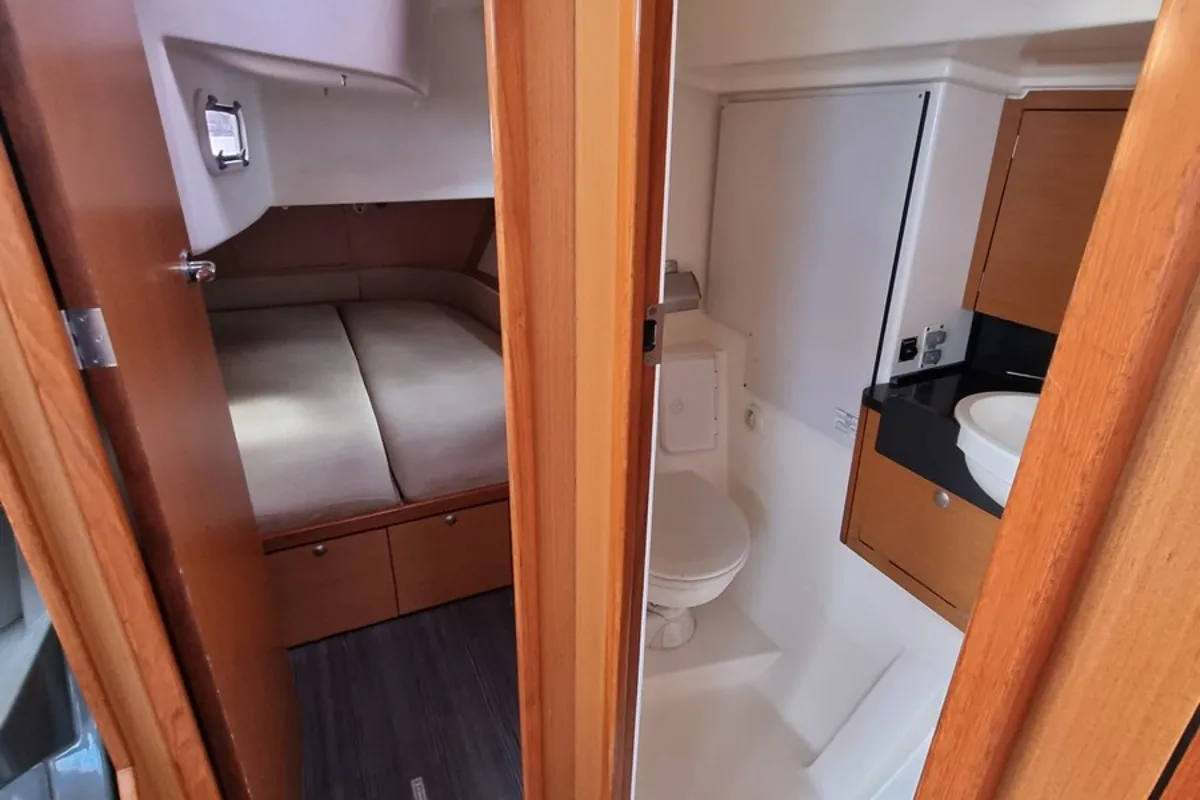 Cabin on Yachting, a Delphia Yachts Delphia 47 sailboat at Gdańsk, Poland