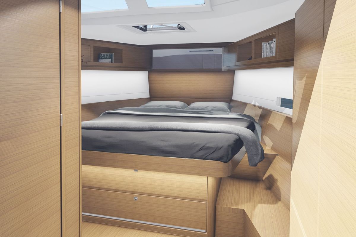 Cabin on Mojito Sunrise, a Dufour 430 GL sailboat at Izola / Isola, Slovenia