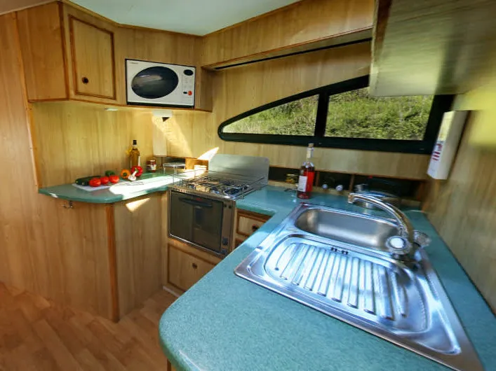 Galley of Elegance - Comfort 2, a Cygnet Elegance motorboat at Carrick-on-Shannon, Ireland