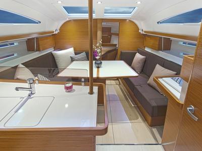 Salon of Evita, a Elan Impression 40 sailboat at Izola / Isola, Slovenia