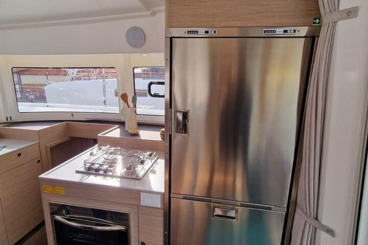 Galley of Doudou, a Lagoon 38 catamaran at Pointe-à-Pitre, France