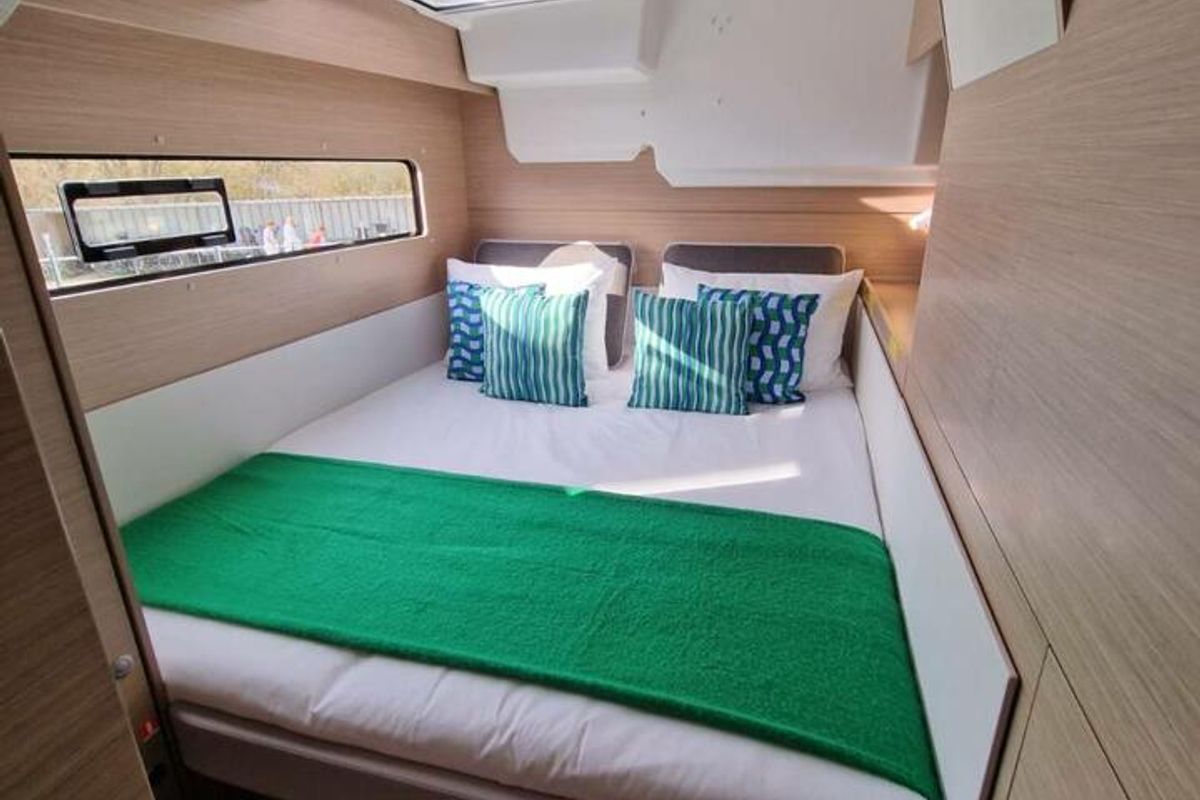 Cabin on Doudou, a Lagoon 38 catamaran at Pointe-à-Pitre, France