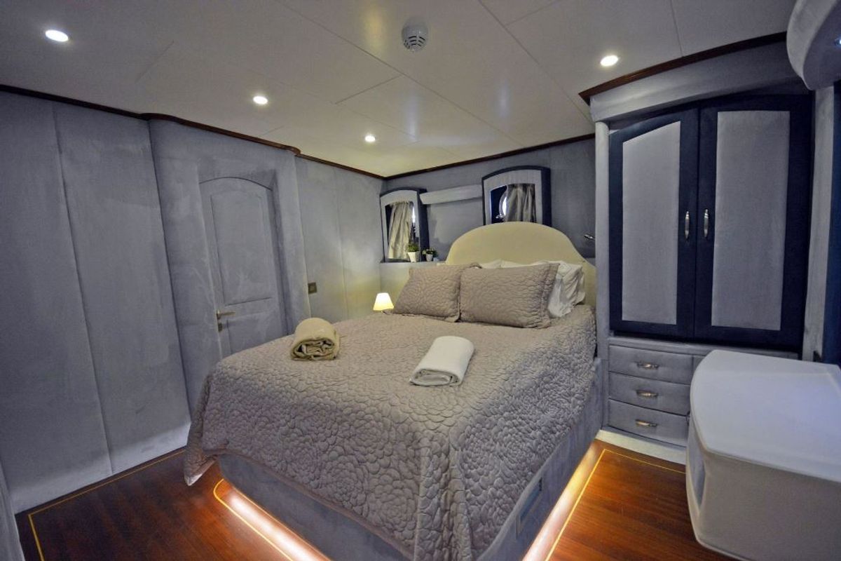 Cabin on Bella Mare, a Custom Made Bella Mare yacht at Bodrum, Turkey