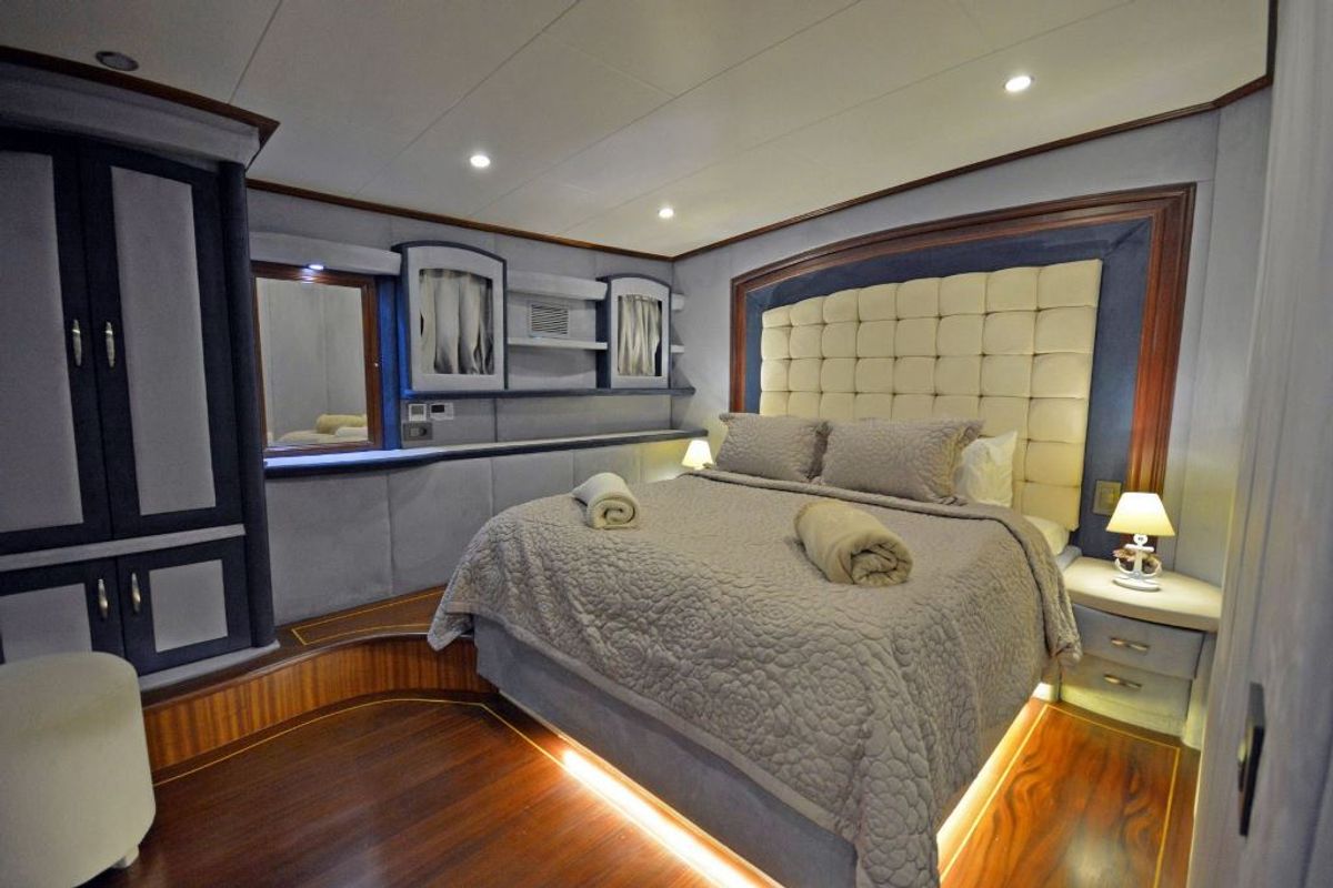 Cabin on Bella Mare, a Custom Made Bella Mare yacht at Bodrum, Turkey