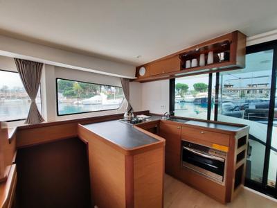 Galley of Senza Se, a Lagoon 42 catamaran at Tonnarella, Italy