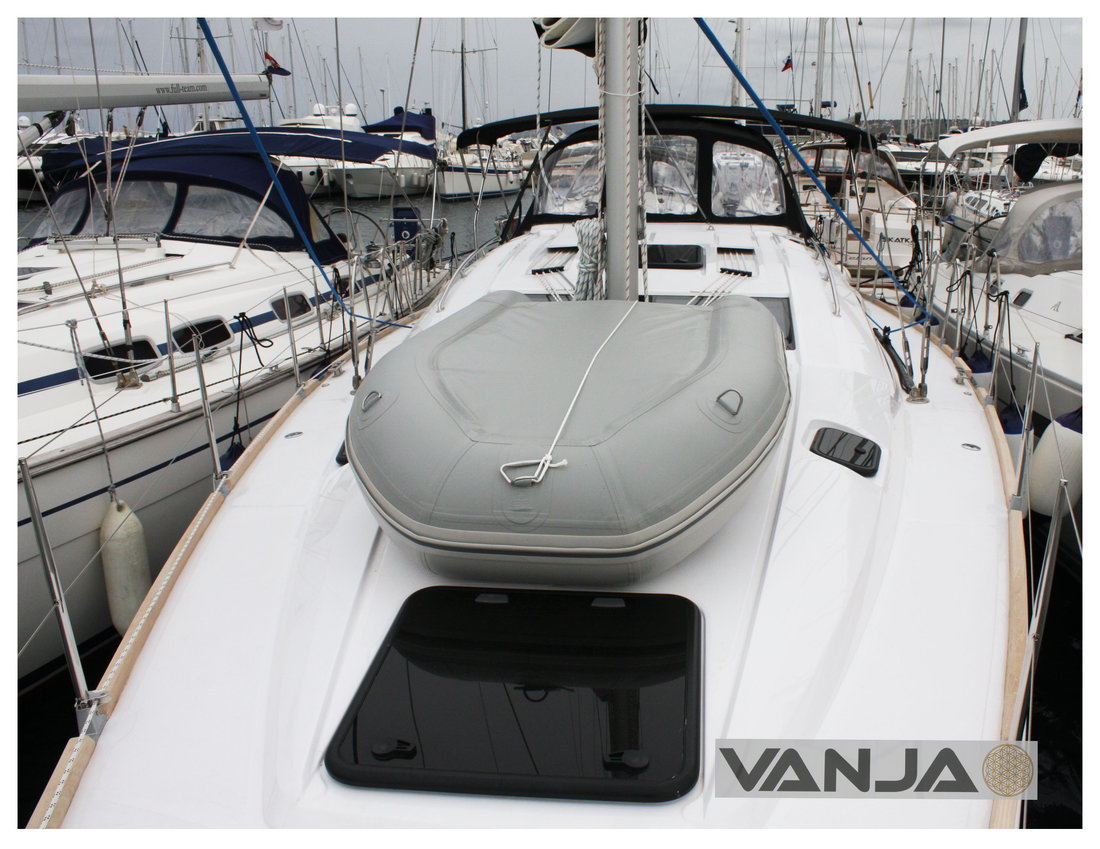 Vanja, a Elan Impression 45 sailboat at Grad Biograd na Moru, Croatia