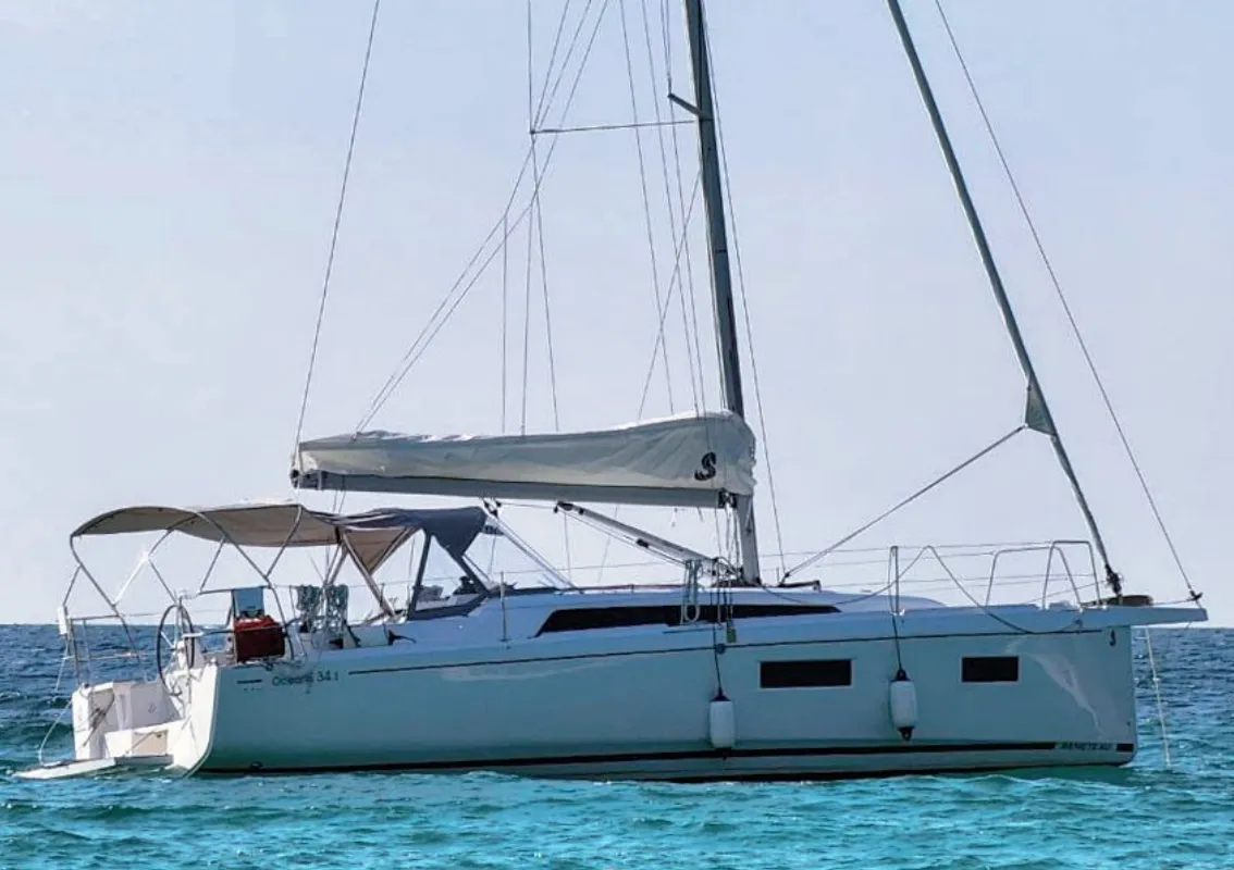 Exterior view of Philosophie, a Beneteau Oceanis 34.1 sailboat at Baan Salak Phet, Thailand