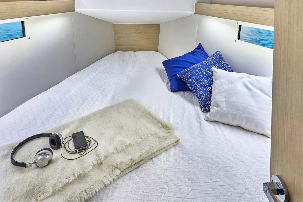Cabin on Philosophie, a Beneteau Oceanis 34.1 sailboat at Baan Salak Phet, Thailand