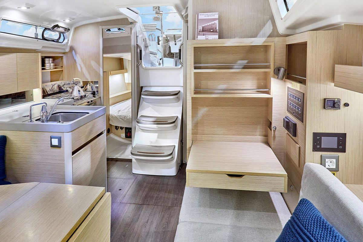 Salon of Philosophie, a Beneteau Oceanis 34.1 sailboat at Baan Salak Phet, Thailand