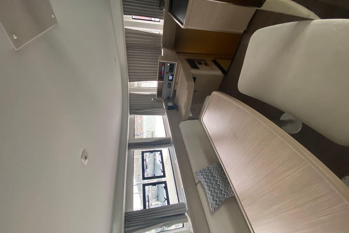 Salon of Brunhilde, a Lagoon 42 catamaran at Grad Trogir, Croatia