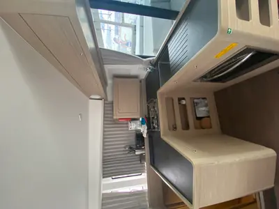 Galley of Brunhilde, a Lagoon 42 catamaran at Grad Trogir, Croatia