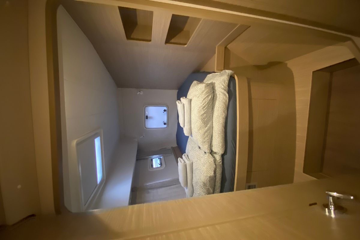 Cabin on Brunhilde, a Lagoon 42 catamaran at Grad Trogir, Croatia