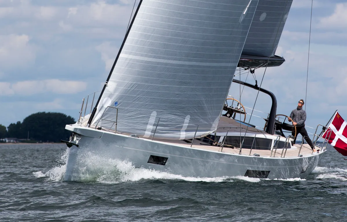 Exterior view of Calliope, a X-Yachts X4³ sailboat at Lavreotiki Municipal Unit, Greece