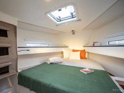 Cabin on Kairos, a RM Yachts RM 1080 sailboat at La Trinité-sur-Mer, France