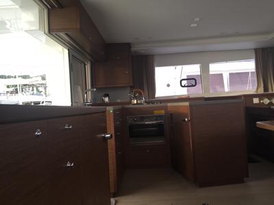 Galley of Toja, a Lagoon 450 Sport catamaran at Alameda, United States
