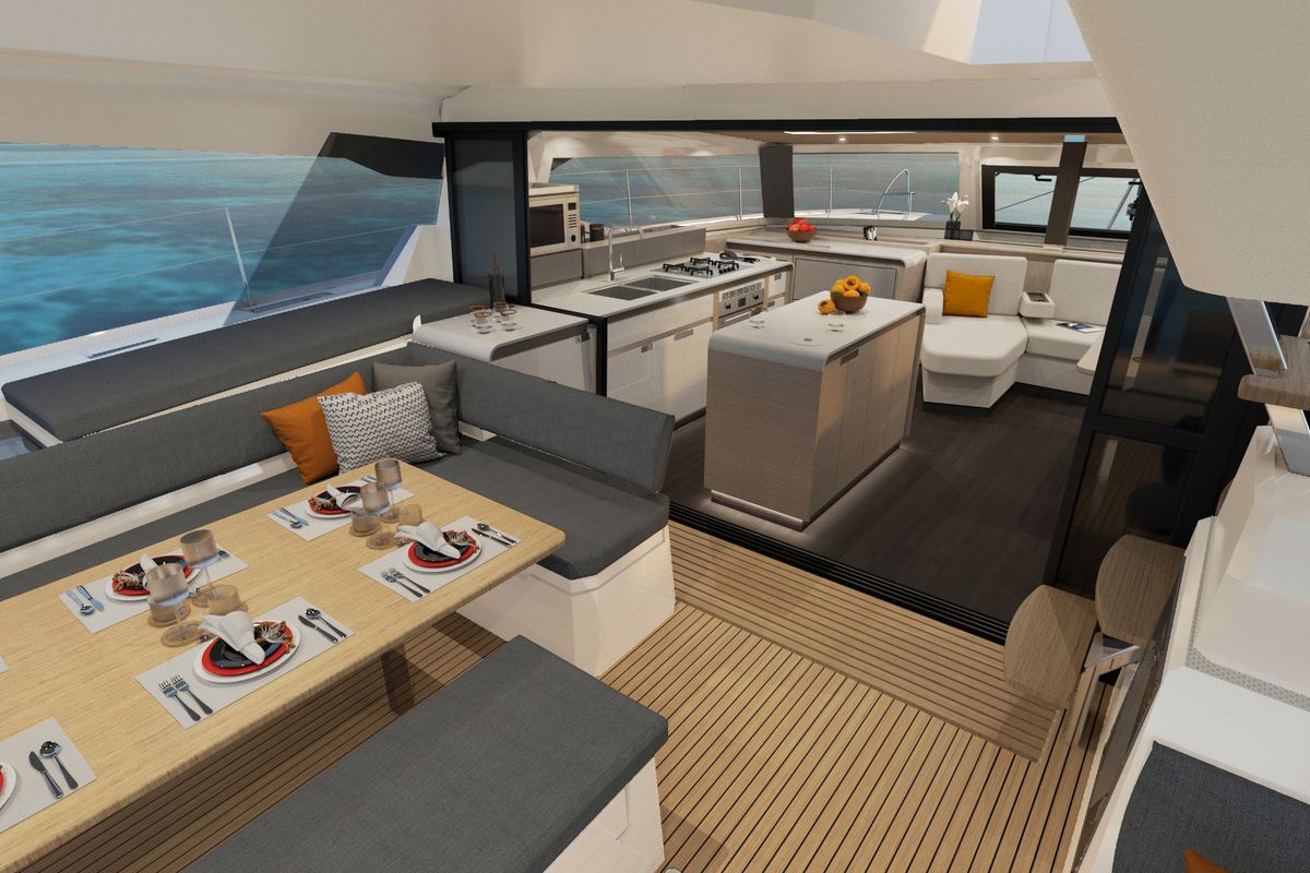 ALTHEA, a Fountaine Pajot Aura 51 catamaran at Municipality of Kalamata, Greece