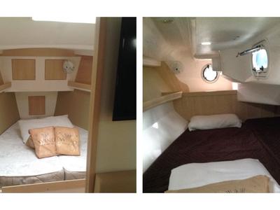 Cabin on Damis Jolie, a Delta 36 sailboat at Paraty, Brazil