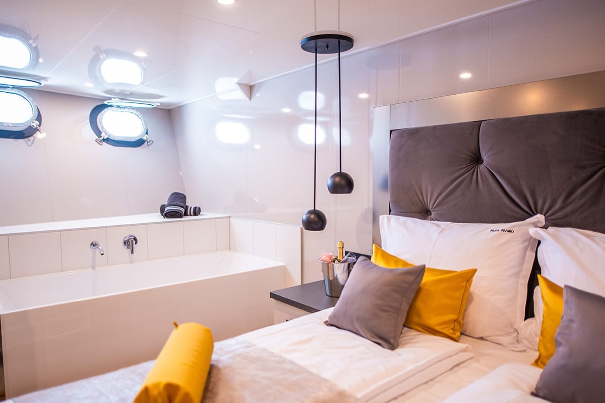 Cabin on Alfa Mario, a Gulet Motoryacht yacht at Split, Croatia