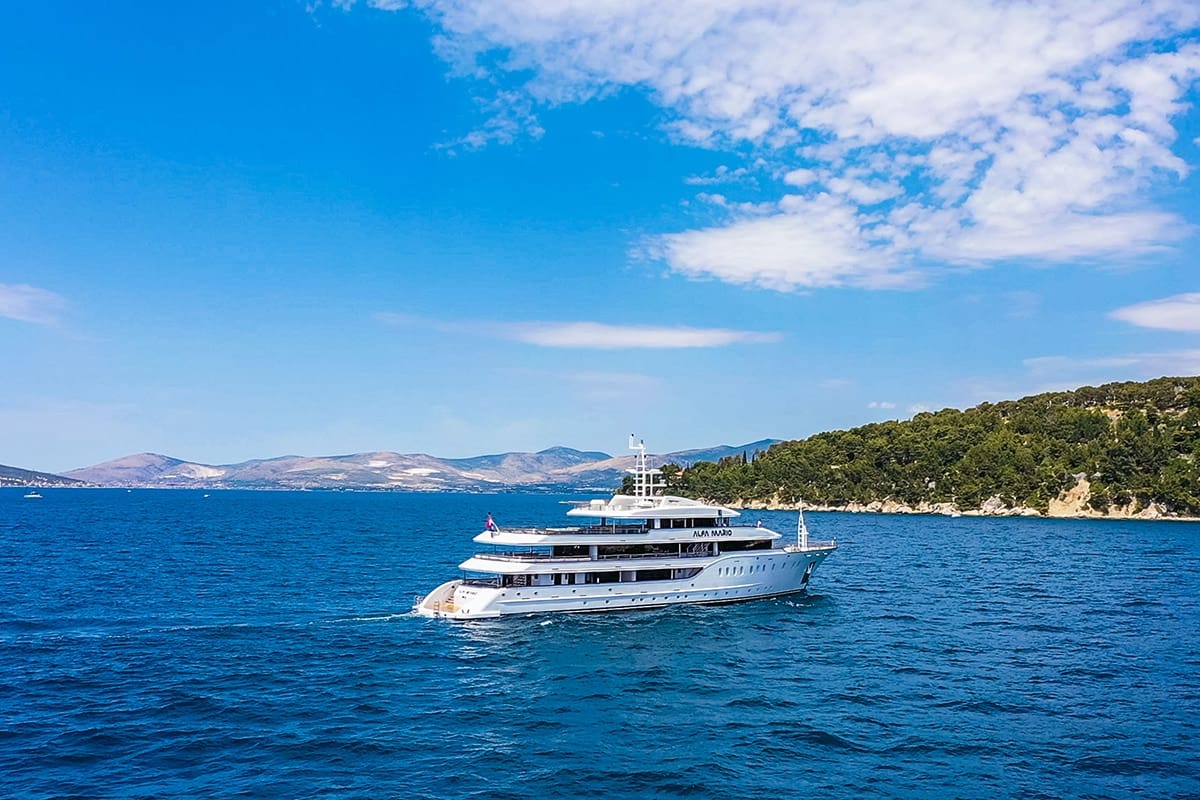 Exterior view of Alfa Mario, a Gulet Motoryacht yacht at Split, Croatia