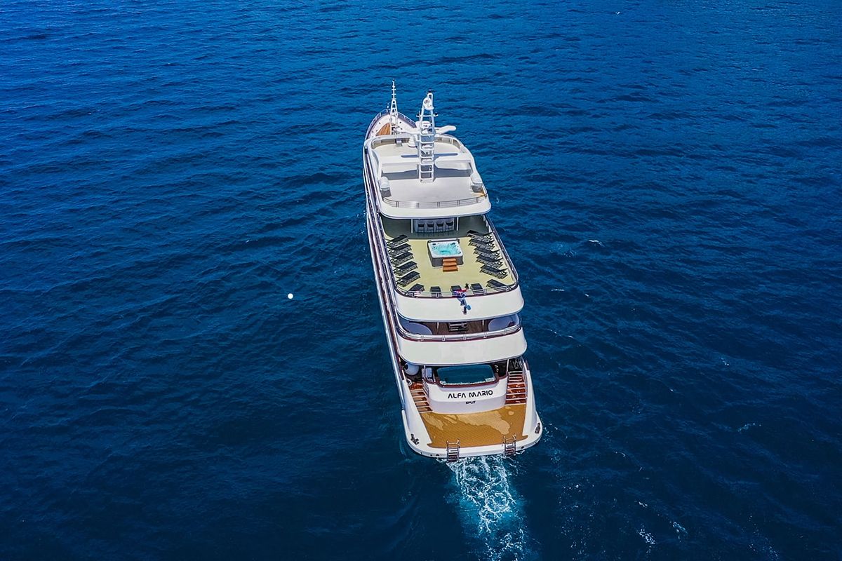 Exterior view of Alfa Mario, a Gulet Motoryacht yacht at Split, Croatia