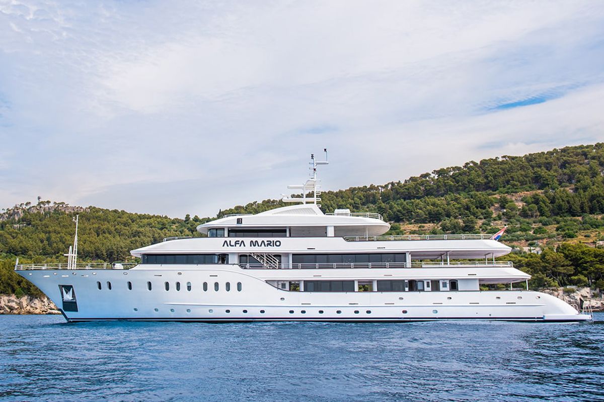 Exterior view of Alfa Mario, a Gulet Motoryacht yacht at Split, Croatia