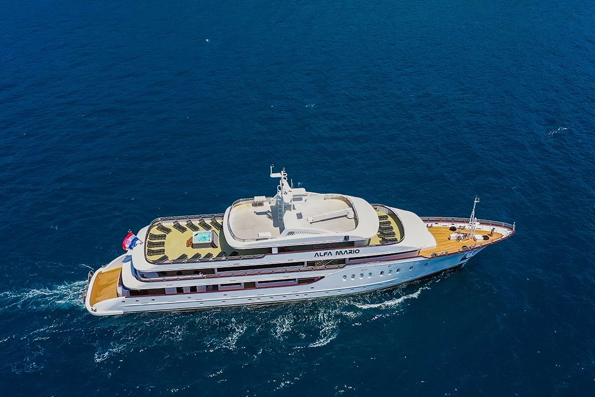Exterior view of Alfa Mario, a Gulet Motoryacht yacht at Split, Croatia
